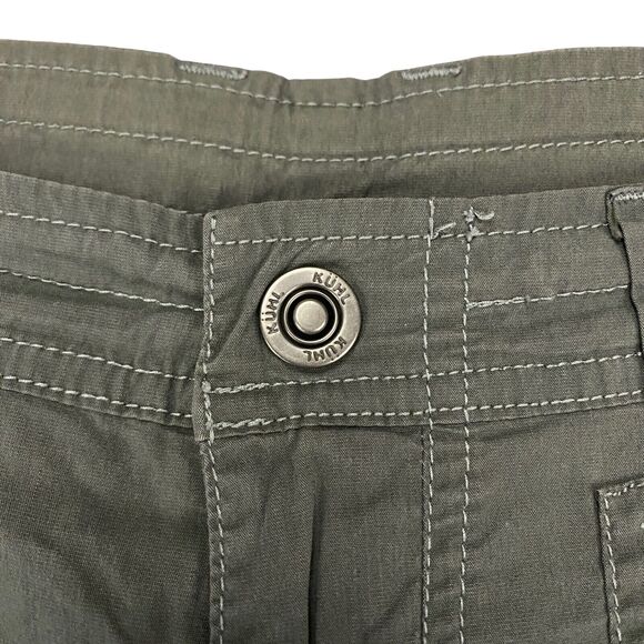 Kuhl Kontra Shorts Women's Size 6 Sage Button Flap Pockets Hiking Shorts - Picture 13 of 16